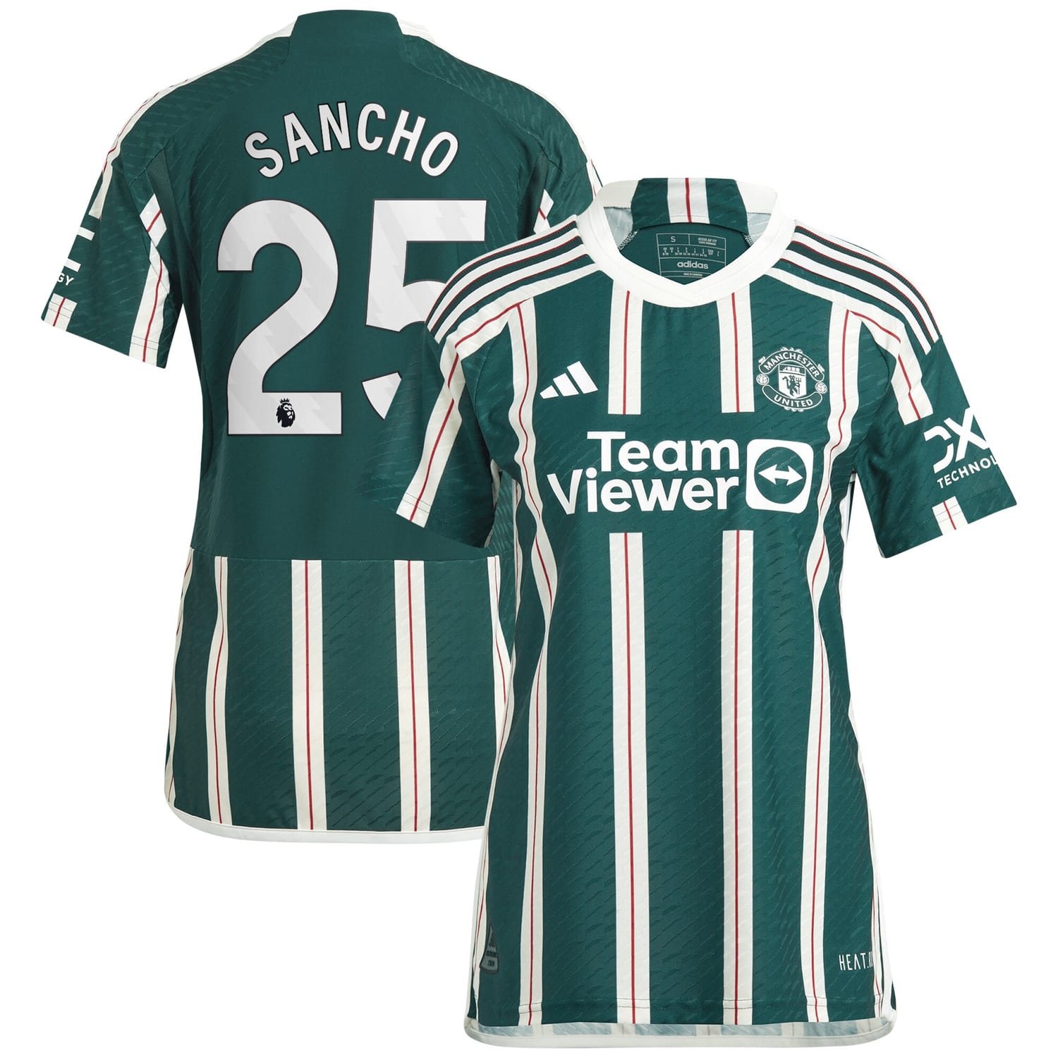 Premier League Manchester United Away Authentic Jersey Shirt 2023-24 player Jadon Sancho 25 printing for Women