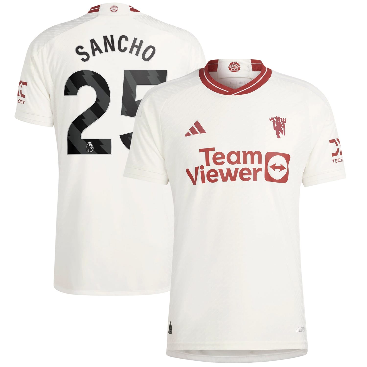 Premier League Manchester United Third Authentic Jersey Shirt 2023-24 player Jadon Sancho 25 printing for Men