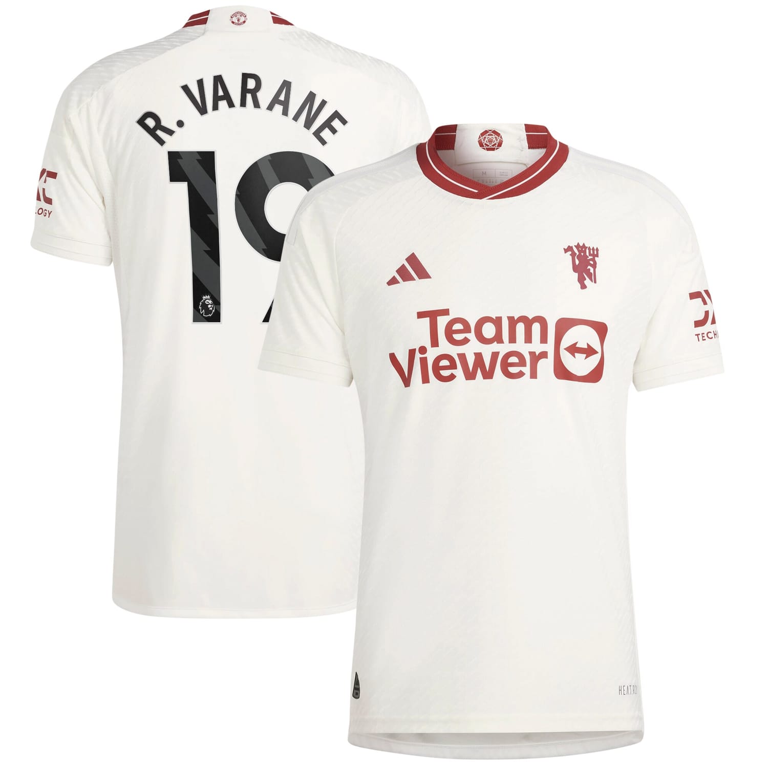 Premier League Manchester United Third Authentic Jersey Shirt 2023-24 player Raphael Varane 19 printing for Men