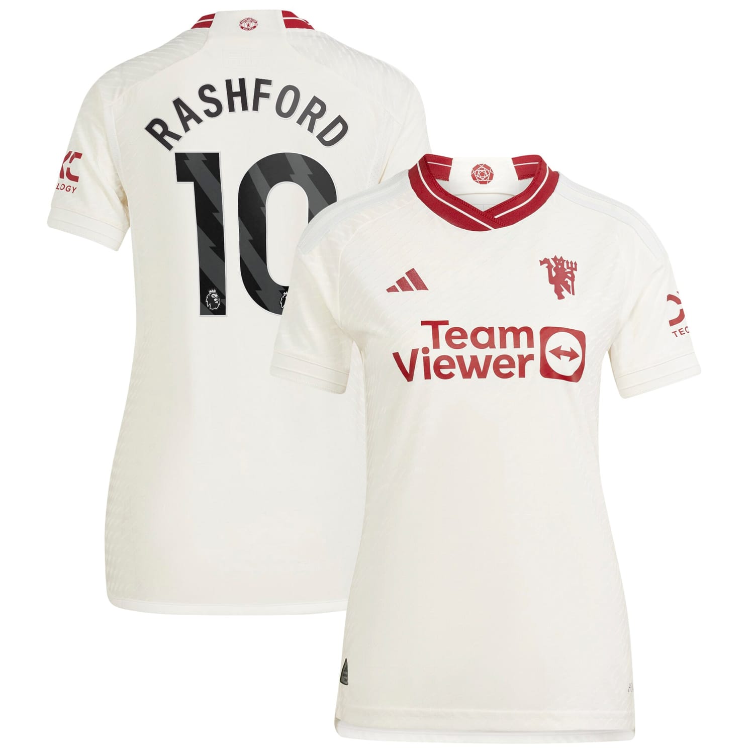 Premier League Manchester United Third Authentic Jersey Shirt 2023-24 player Marcus Rashford 10 printing for Women
