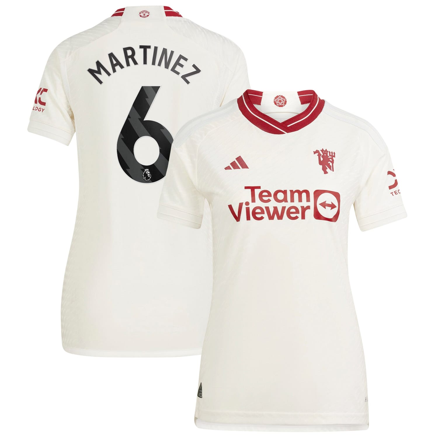 Premier League Manchester United Third Authentic Jersey Shirt 2023-24 player Lisandro Martínez 6 printing for Women