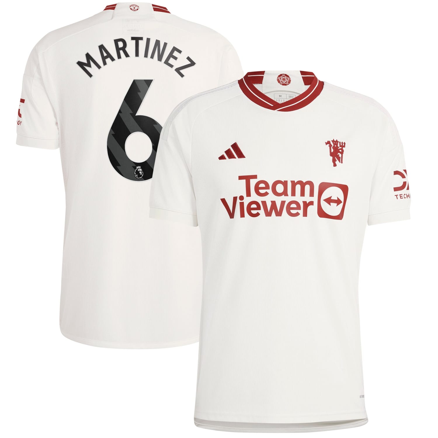 Premier League Manchester United Third Jersey Shirt 2023-24 player Lisandro Martínez 6 printing for Men
