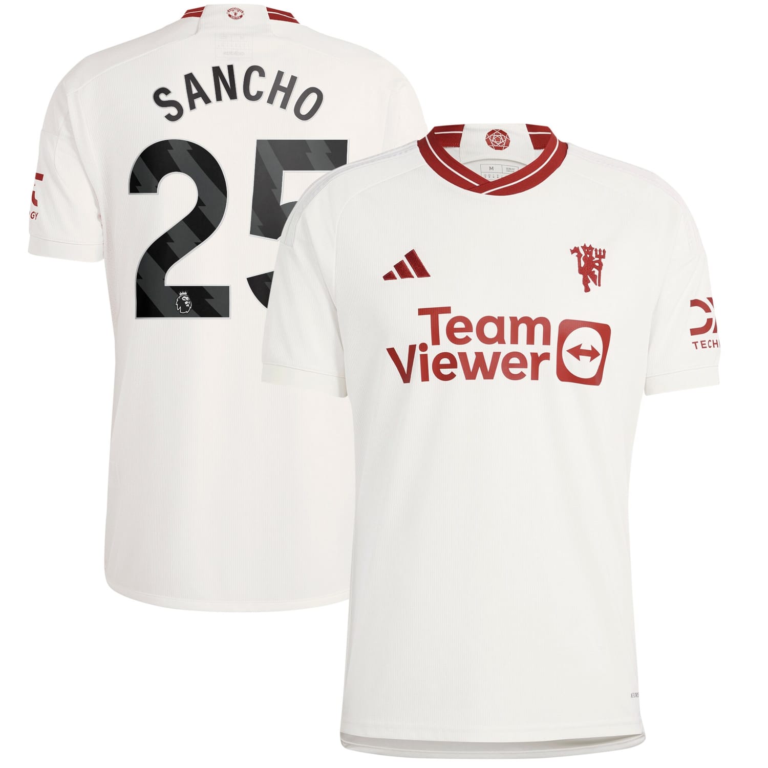 Premier League Manchester United Third Jersey Shirt 2023-24 player Jadon Sancho 25 printing for Men