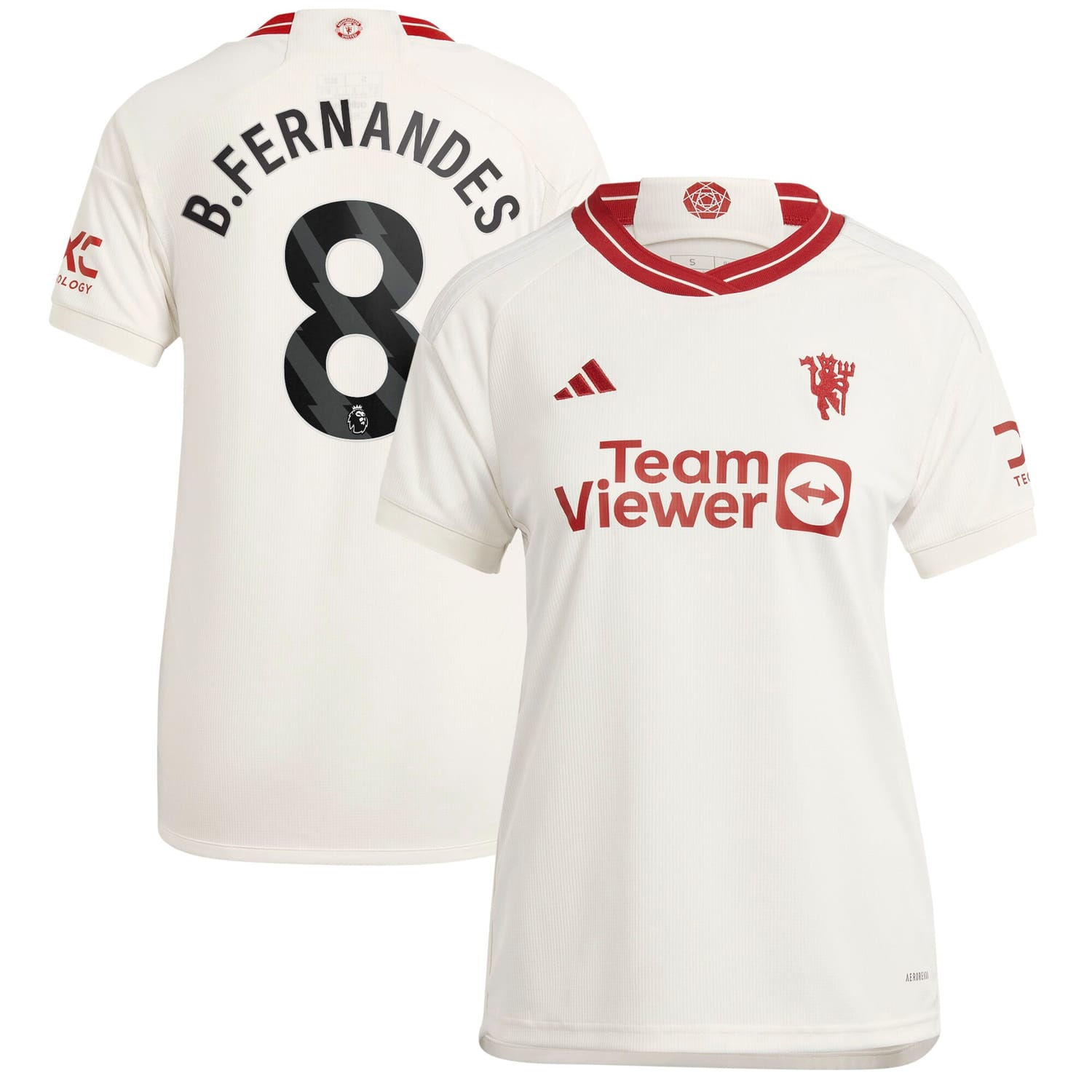 Premier League Manchester United Third Jersey Shirt 2023-24 player Bruno Fernandes 8 printing for Women