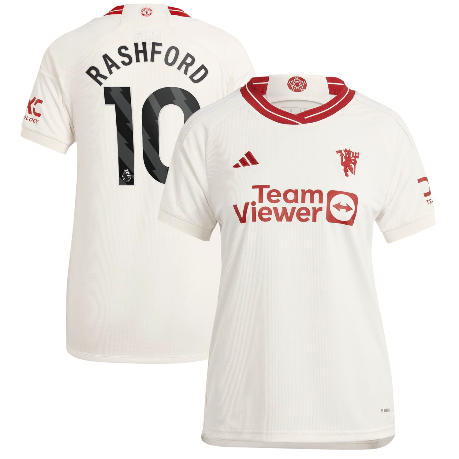 Premier League Manchester United Third Jersey Shirt 2023-24 player Marcus Rashford 10 printing for Women