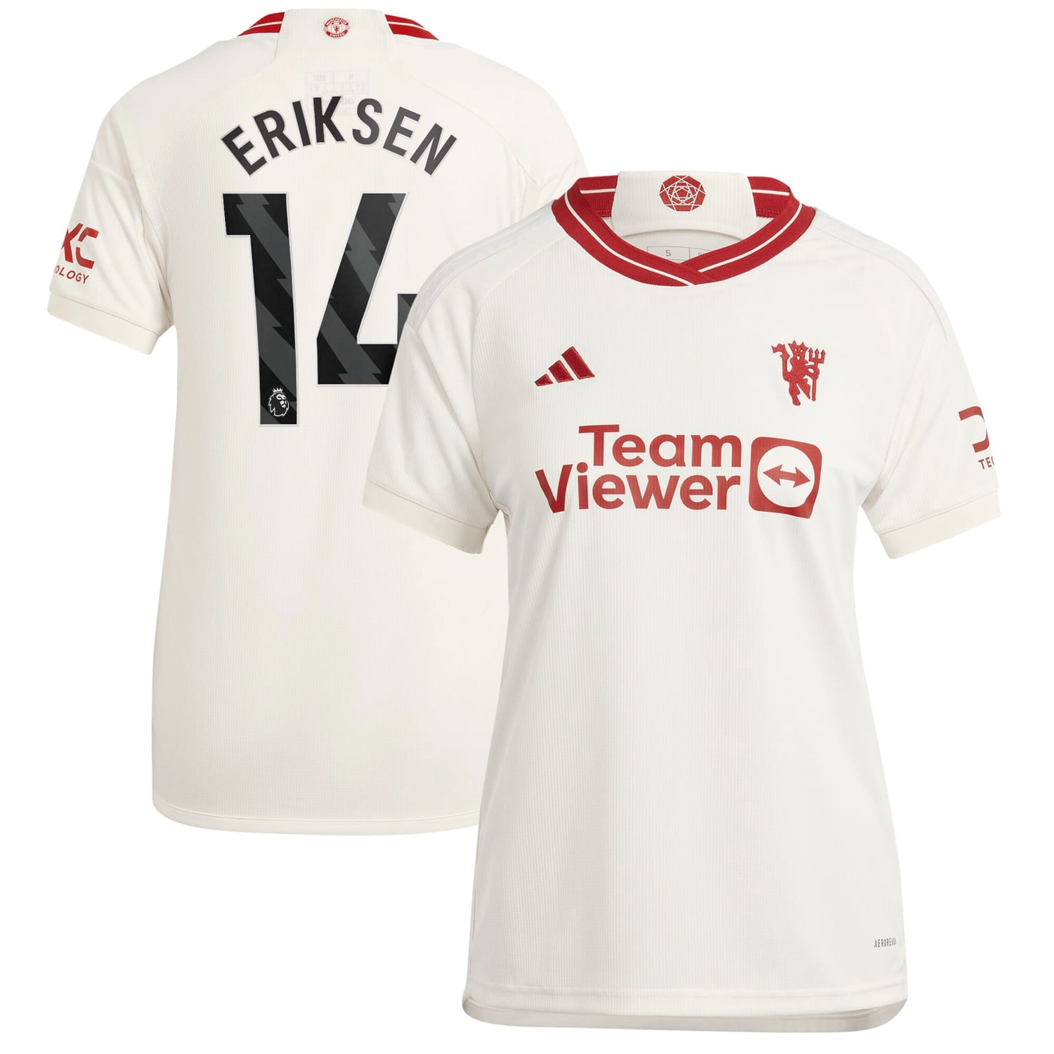 Premier League Manchester United Third Jersey Shirt 2023-24 player Christian Eriksen 14 printing for Women
