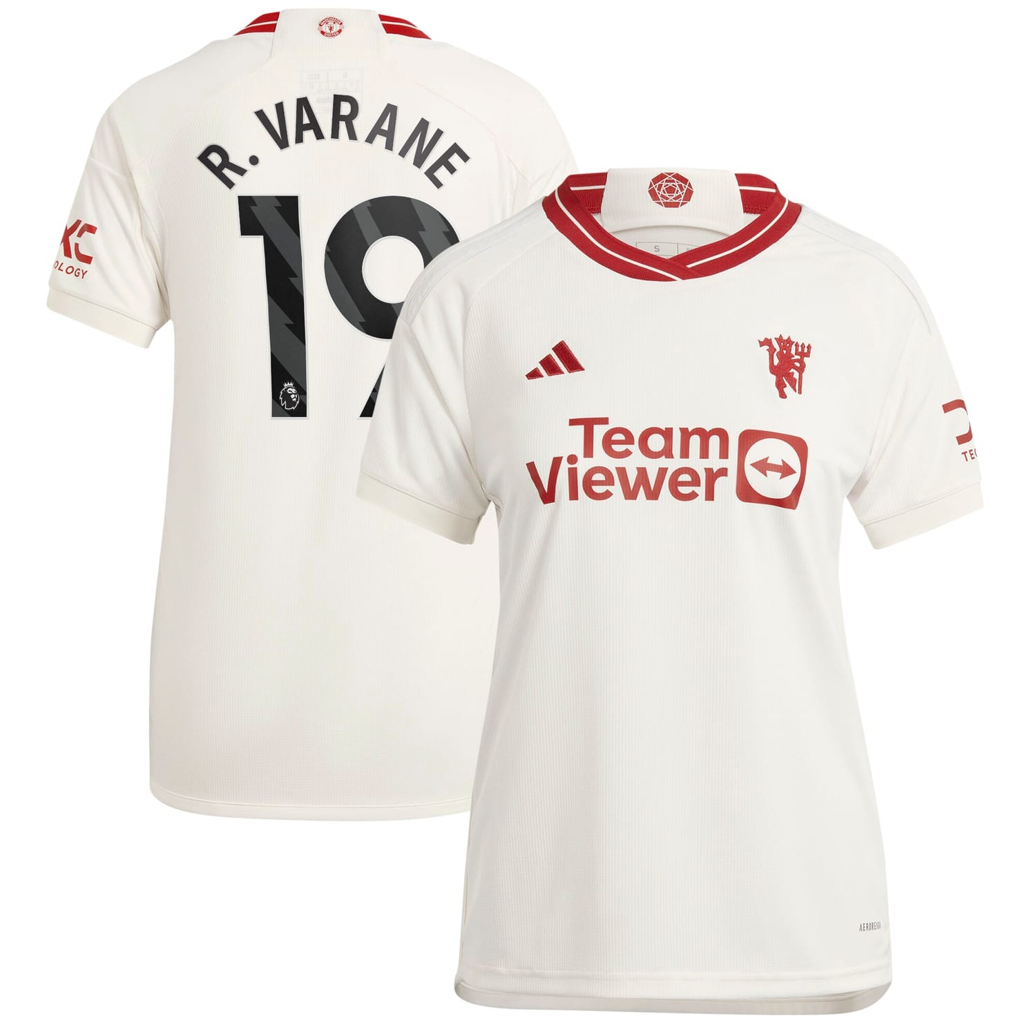 Premier League Manchester United Third Jersey Shirt 2023-24 player Raphael Varane 19 printing for Women