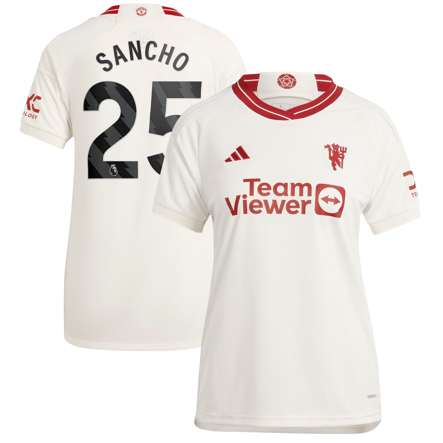 Premier League Manchester United Third Jersey Shirt 2023-24 player Jadon Sancho 25 printing for Women