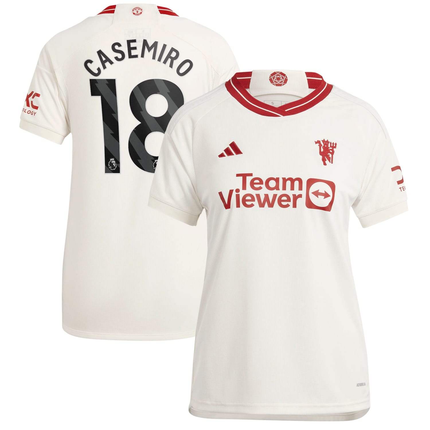 Premier League Manchester United Third Jersey Shirt 2023-24 player Casemiro 18 printing for Women