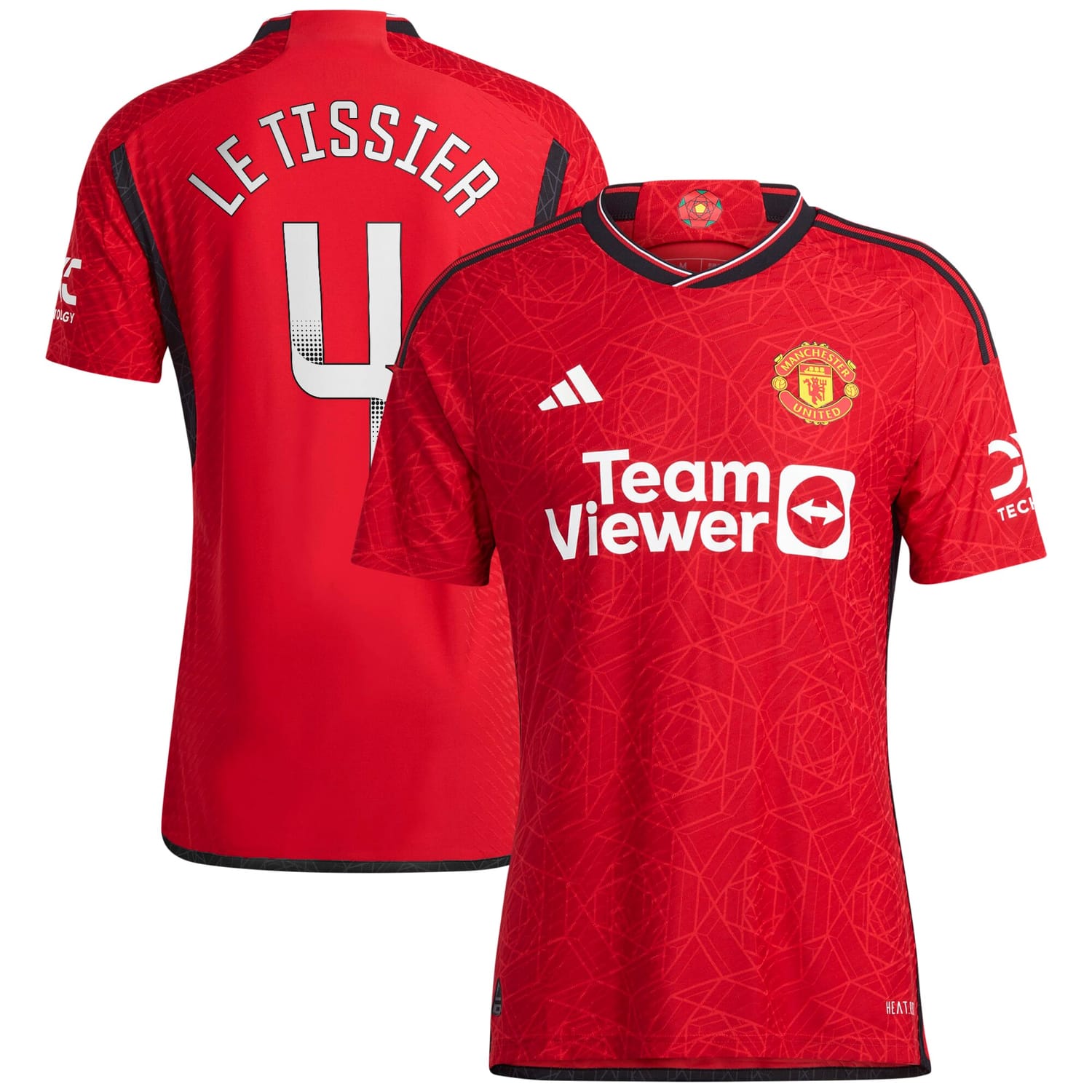 Premier League Manchester United Home WSL Authentic Jersey Shirt 2023-24 player Maya Le Tissier 4 printing for Men