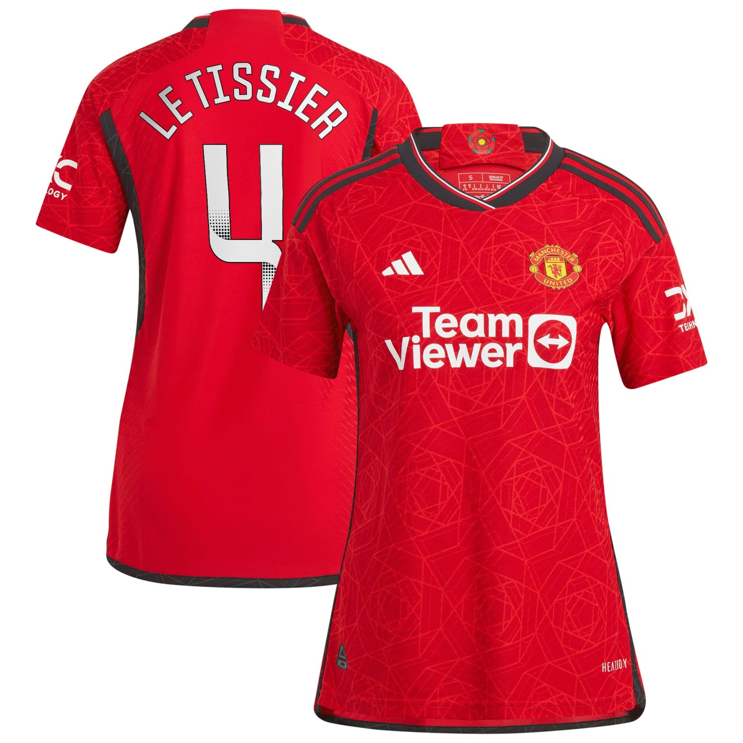 Premier League Manchester United Home WSL Authentic Jersey Shirt 2023-24 player Maya Le Tissier 4 printing for Women