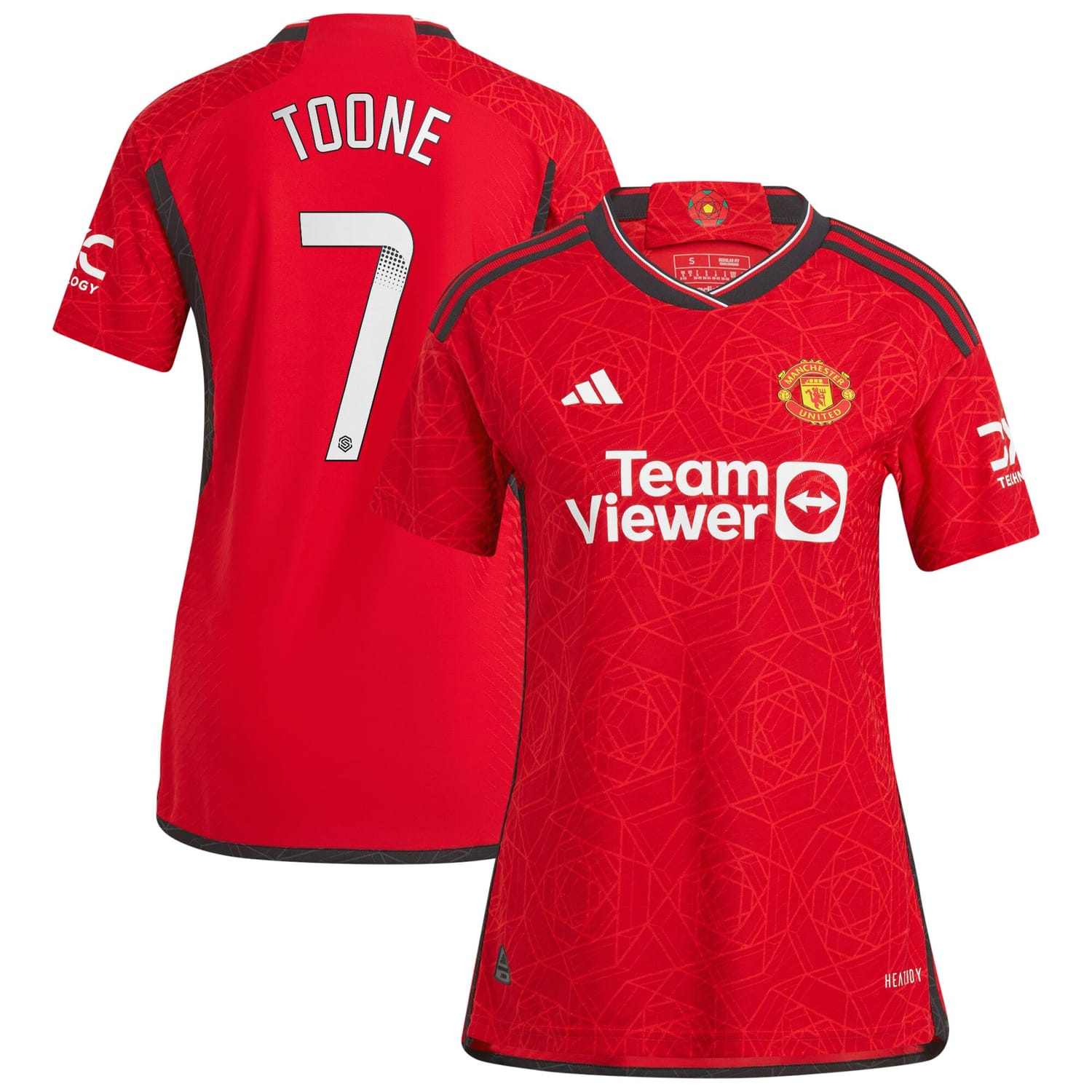 Premier League Manchester United Home WSL Authentic Jersey Shirt 2023-24 player Ella Toone 7 printing for Women