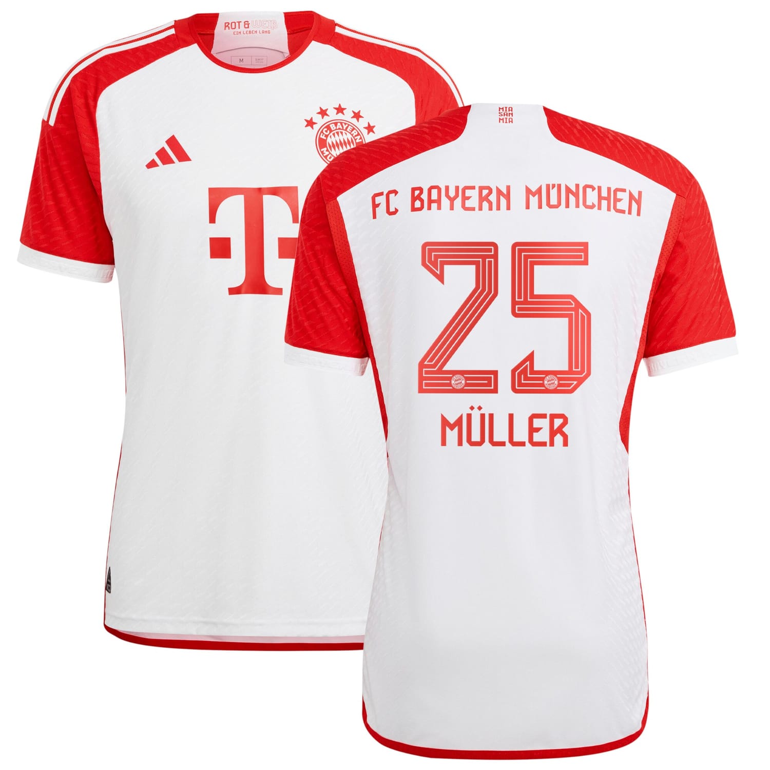 Bundesliga Bayern Munich Home Authentic Jersey Shirt 2023-24 player Thomas Müller 25 printing for Men