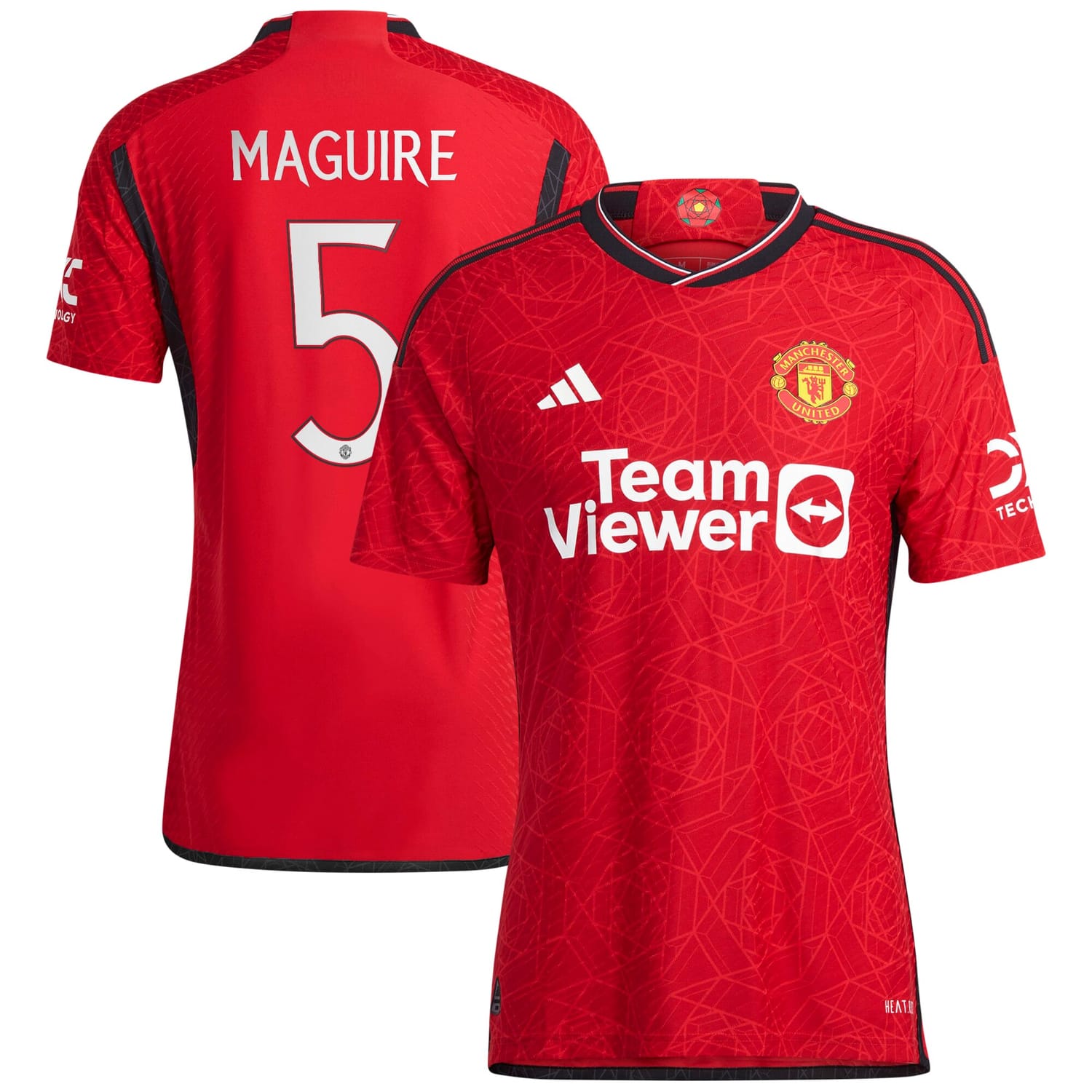 Premier League Manchester United Home Cup Authentic Jersey Shirt 2023-24 player Harry Maguire 5 printing for Men