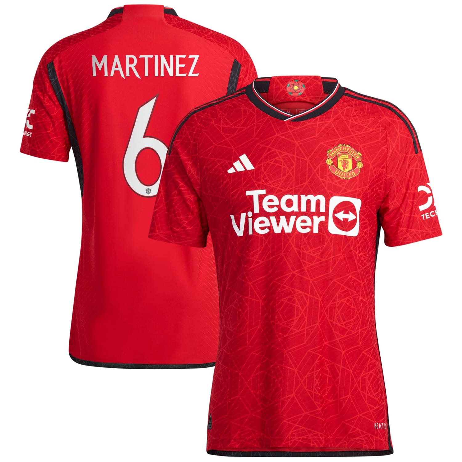 Premier League Manchester United Home Cup Authentic Jersey Shirt 2023-24 player Lisandro Martínez 6 printing for Men