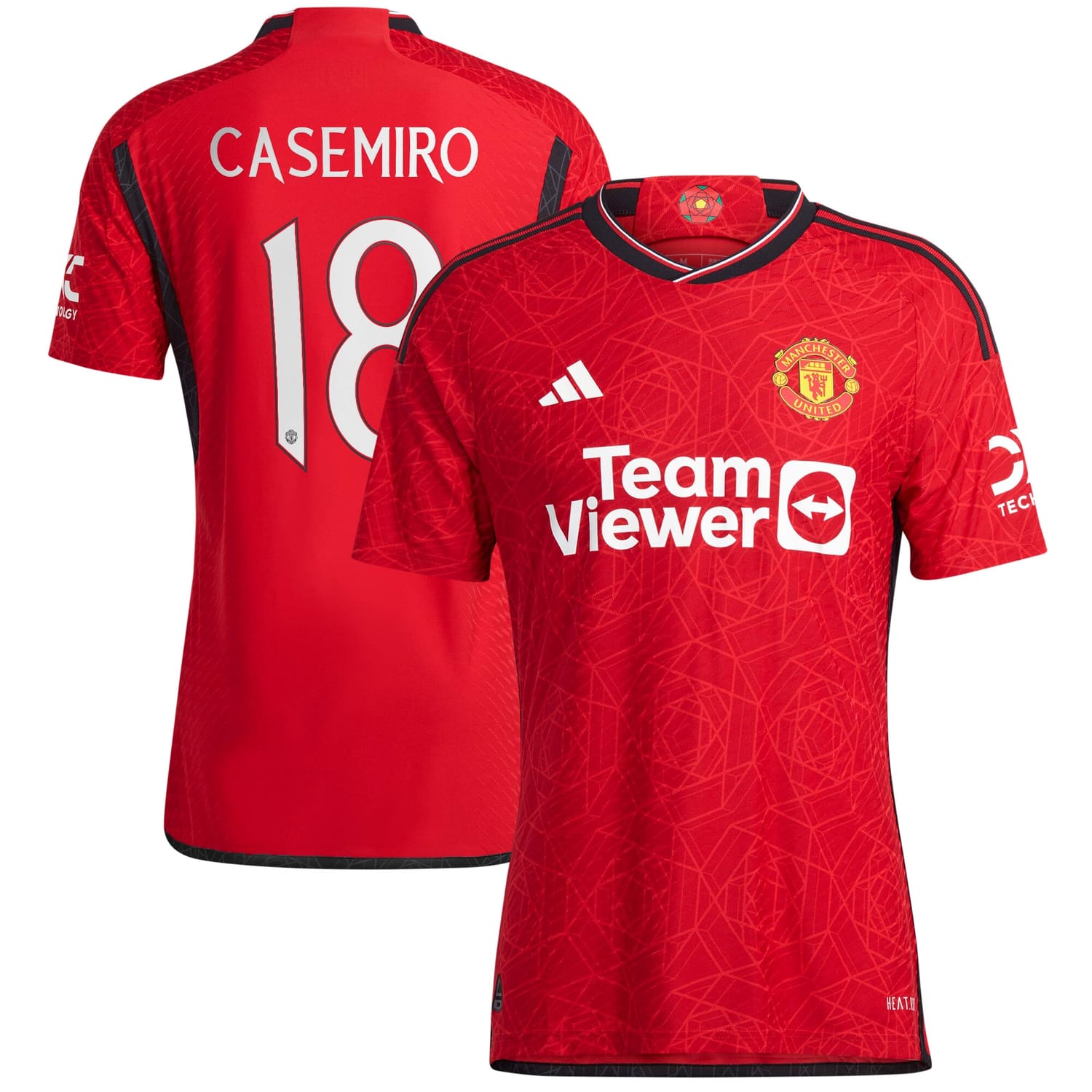 Premier League Manchester United Home Cup Authentic Jersey Shirt 2023-24 player Casemiro 18 printing for Men