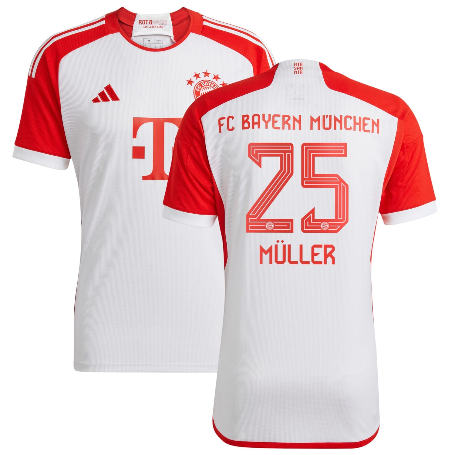Bundesliga Bayern Munich Home Jersey Shirt 2023-24 player Thomas Müller 25 printing for Men