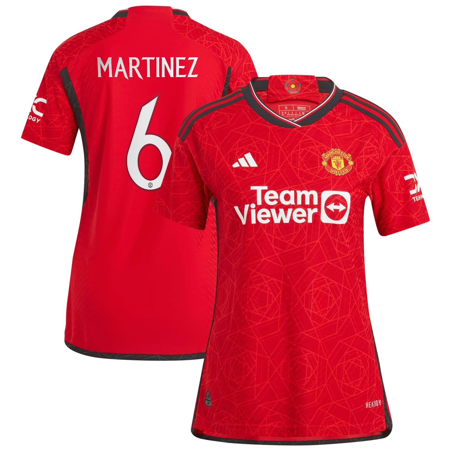 Premier League Manchester United Home Cup Authentic Jersey Shirt 2023-24 player Lisandro Martínez 6 printing for Women