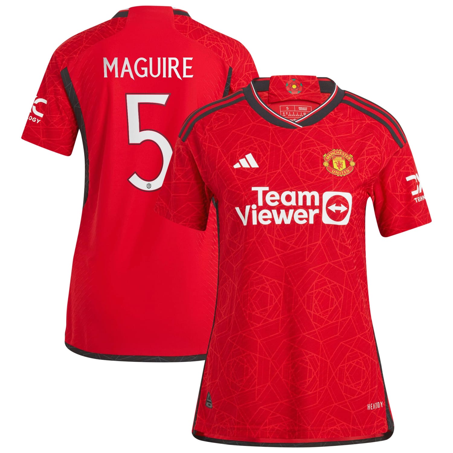 Premier League Manchester United Home Cup Authentic Jersey Shirt 2023-24 player Harry Maguire 5 printing for Women