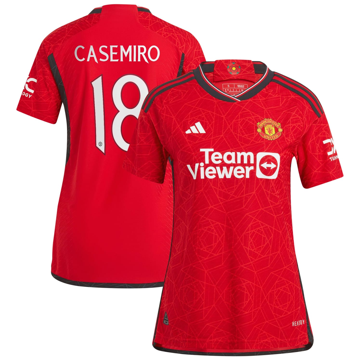 Premier League Manchester United Home Cup Authentic Jersey Shirt 2023-24 player Casemiro 18 printing for Women