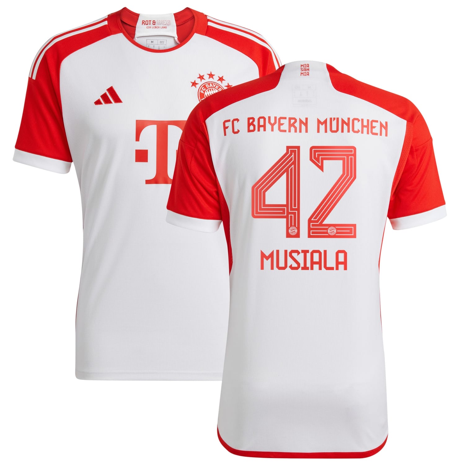 Bundesliga Bayern Munich Home Jersey Shirt 2023-24 player Jamal Musiala 42 printing for Men