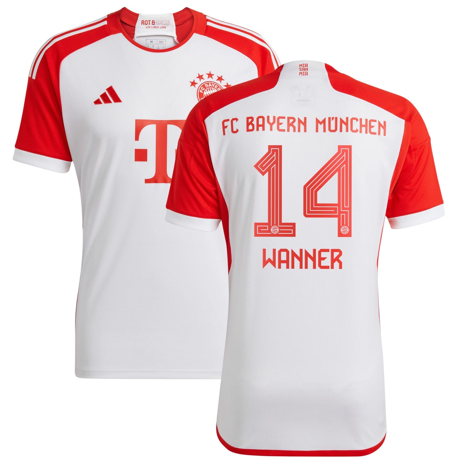 Bundesliga Bayern Munich Home Jersey Shirt 2023-24 player Paul Wanner 14 printing for Men