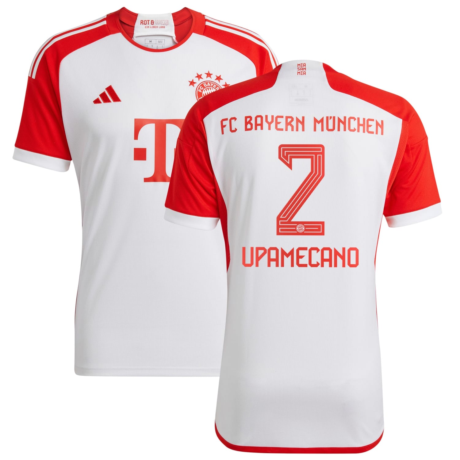 Bundesliga Bayern Munich Home Jersey Shirt 2023-24 player Dayot Upamecano 2 printing for Men