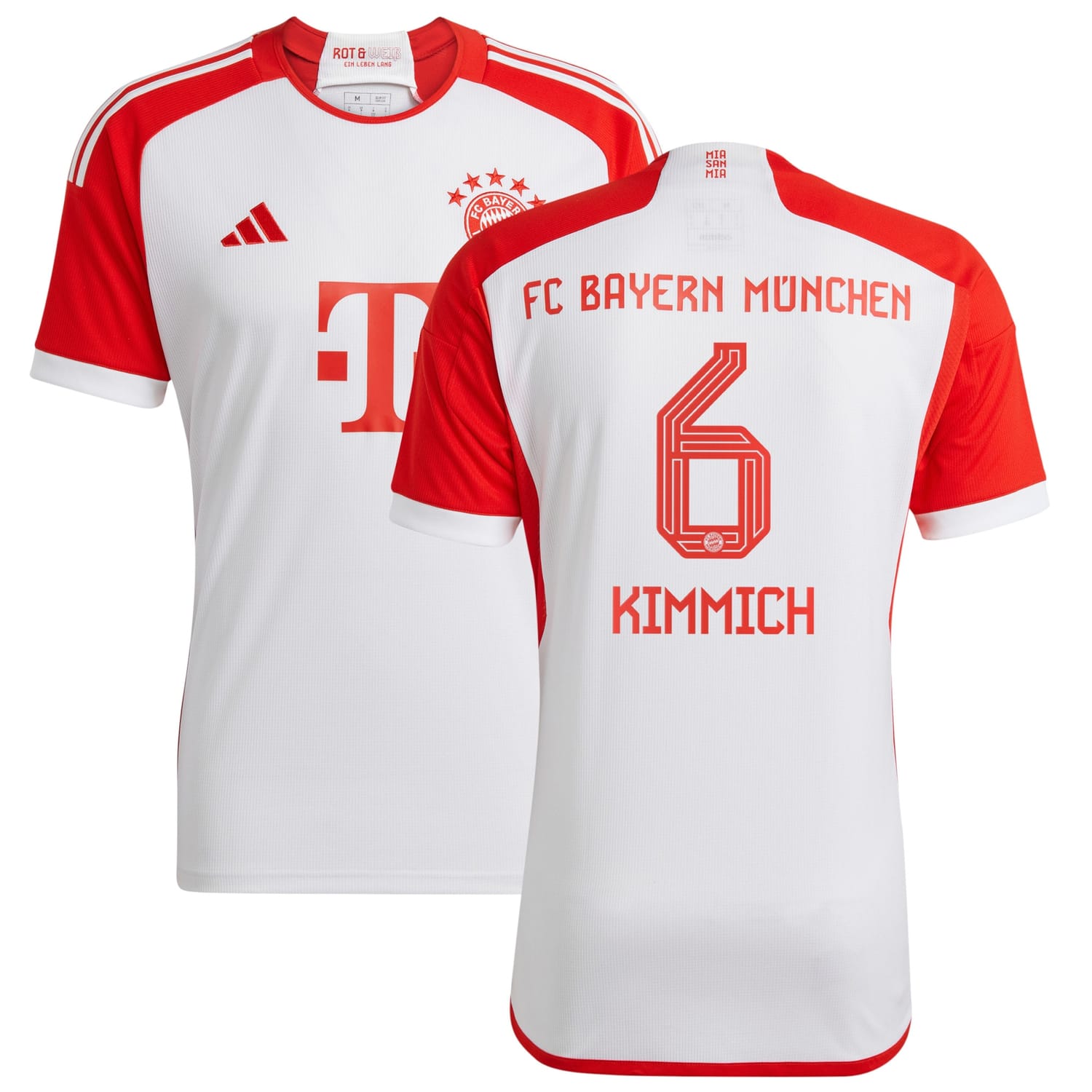 Bundesliga Bayern Munich Home Jersey Shirt 2023-24 player Joshua Kimmich 6 printing for Men