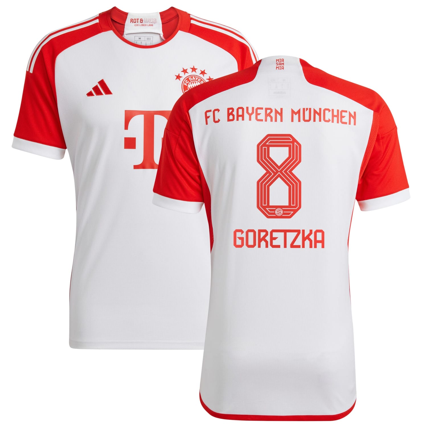 Bundesliga Bayern Munich Home Jersey Shirt 2023-24 player Leon Goretzka 8 printing for Men