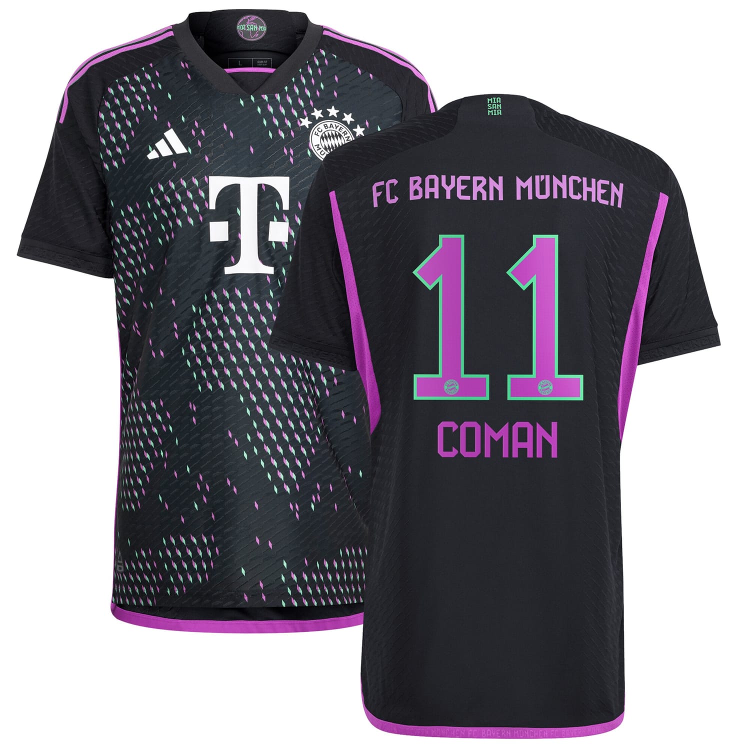 Bundesliga Bayern Munich Away Authentic Jersey Shirt 2023-24 player Kingsley Coman 11 printing for Men