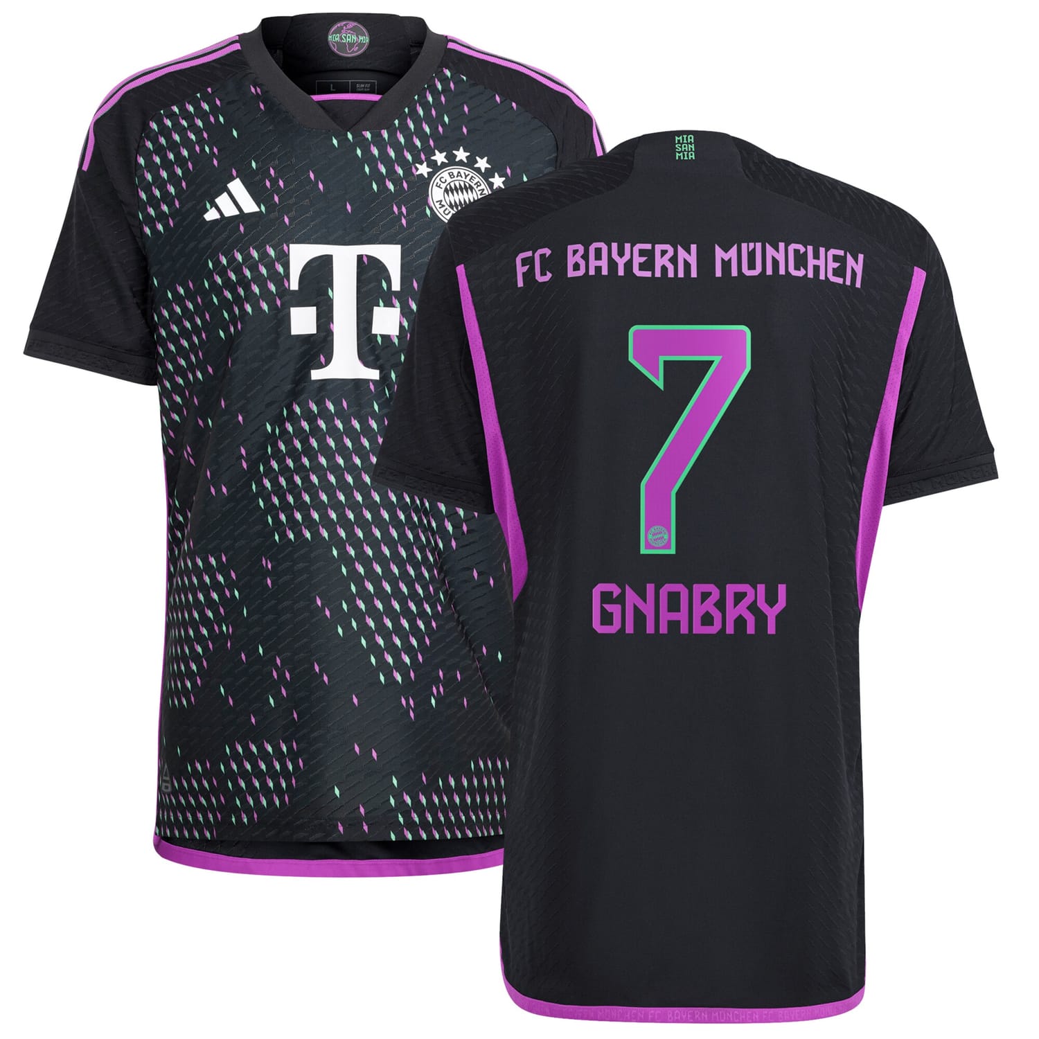 Bundesliga Bayern Munich Away Authentic Jersey Shirt 2023-24 player Serge Gnabry 7 printing for Men