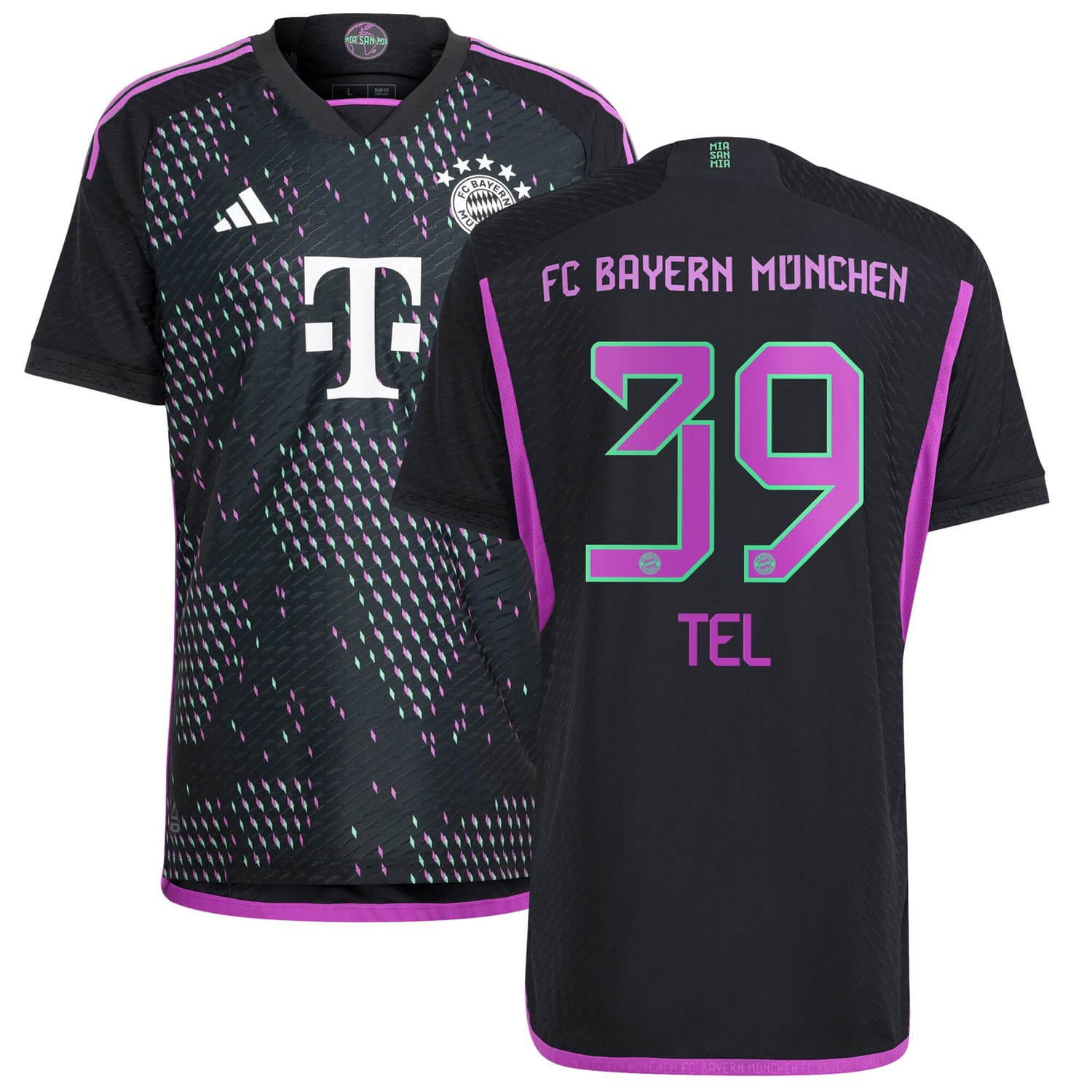 Bundesliga Bayern Munich Away Authentic Jersey Shirt 2023-24 player Mathys Tel 39 printing for Men