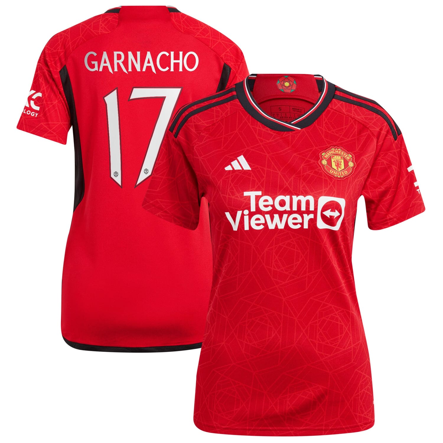 Premier League Manchester United Home Cup Jersey Shirt 2023-24 player Alejandro Garnacho 17 printing for Women