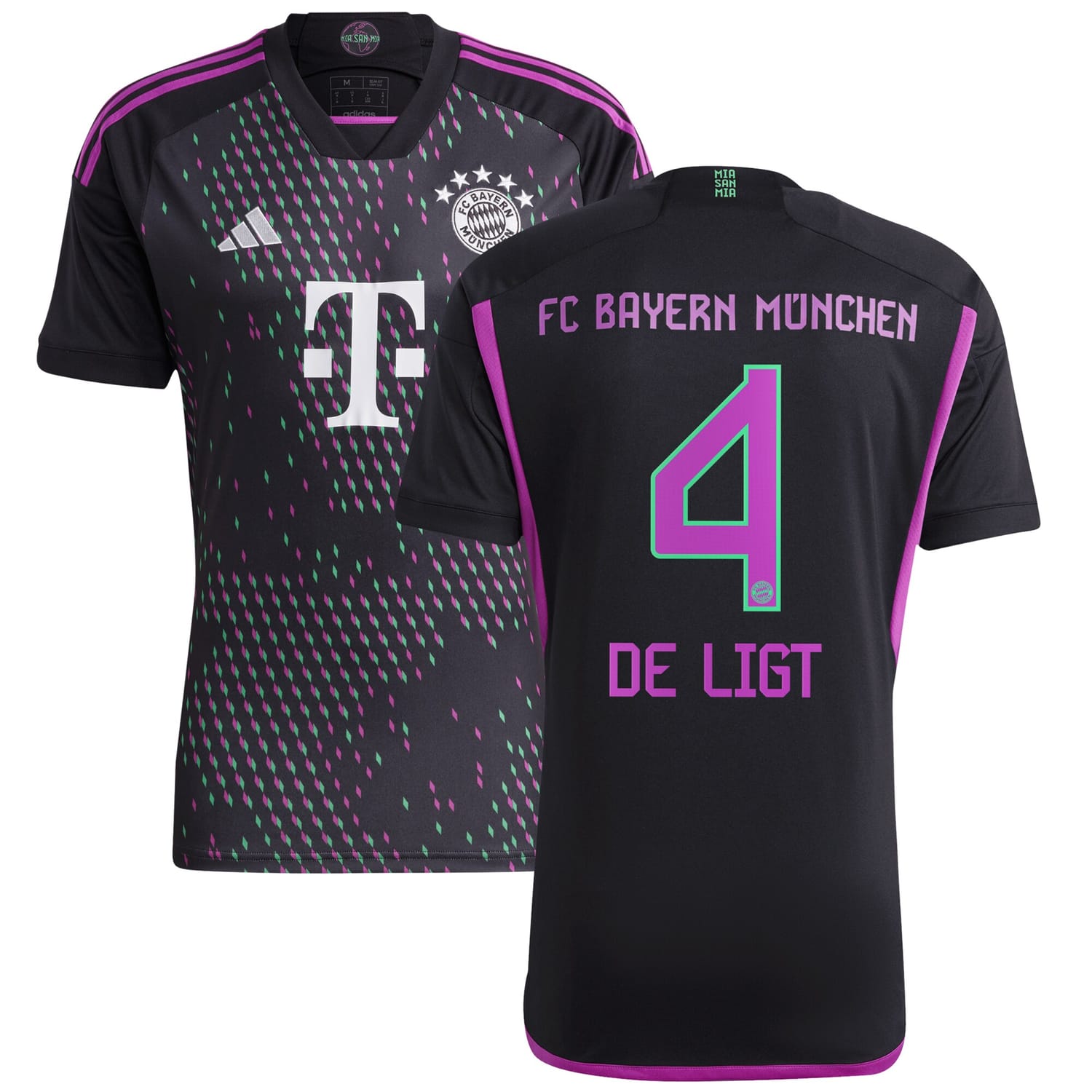 Bundesliga Bayern Munich Away Jersey Shirt 2023-24 player Matthijs de Ligt 4 printing for Men