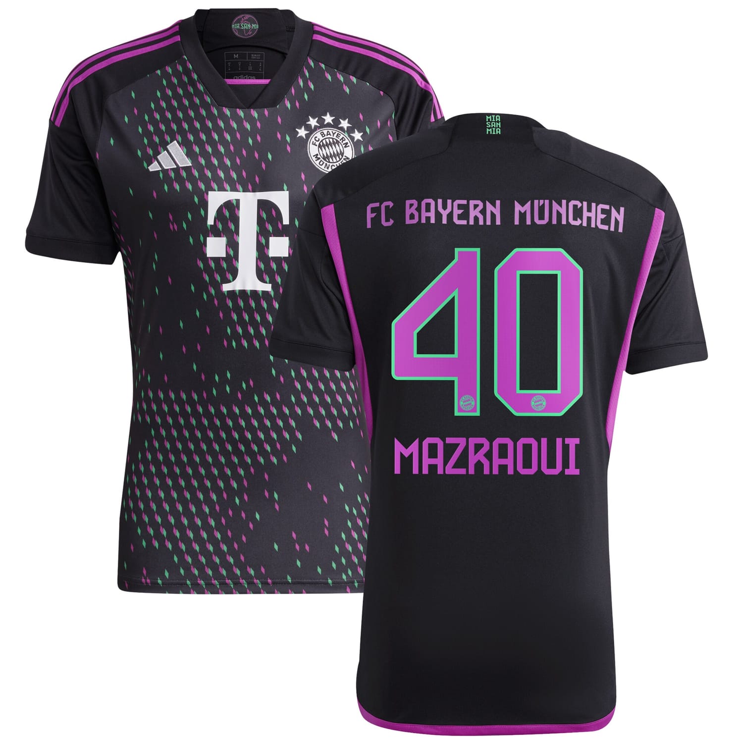 Bundesliga Bayern Munich Away Jersey Shirt 2023-24 player Noussair Mazraoui 40 printing for Men