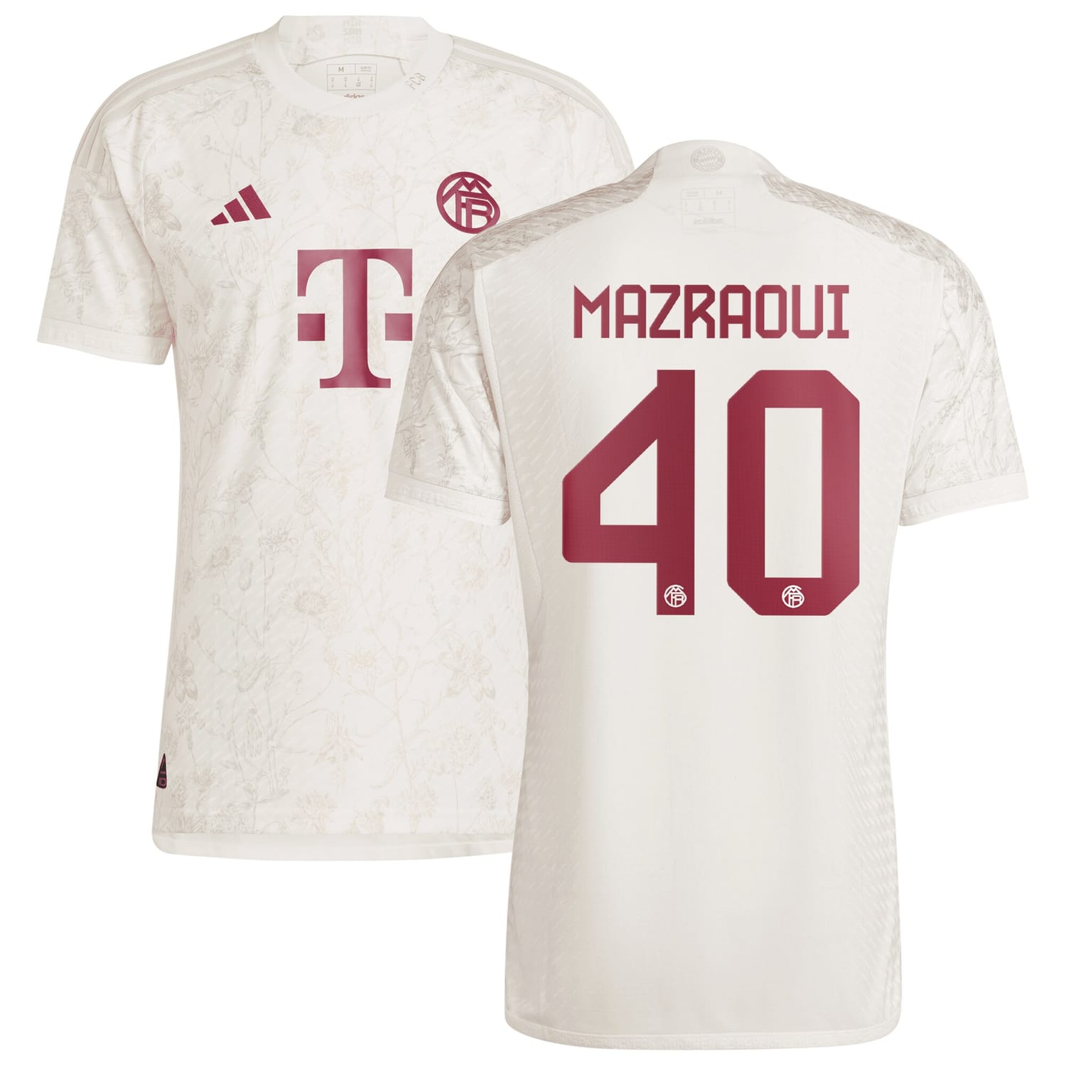 Bundesliga Bayern Munich Third Authentic Jersey Shirt 2023-24 player Noussair Mazraoui 40 printing for Men