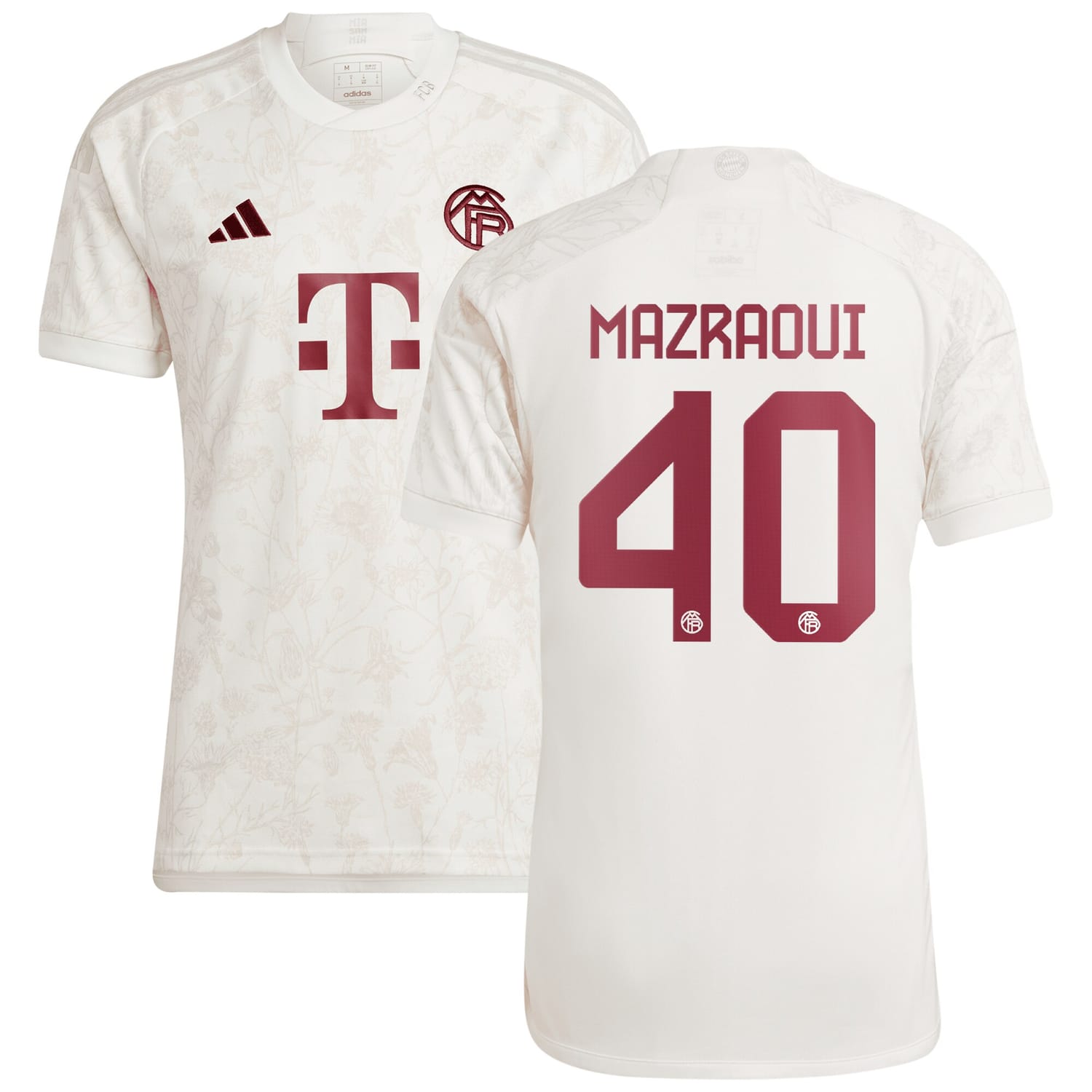 Bundesliga Bayern Munich Third Jersey Shirt 2023-24 player Noussair Mazraoui 40 printing for Men