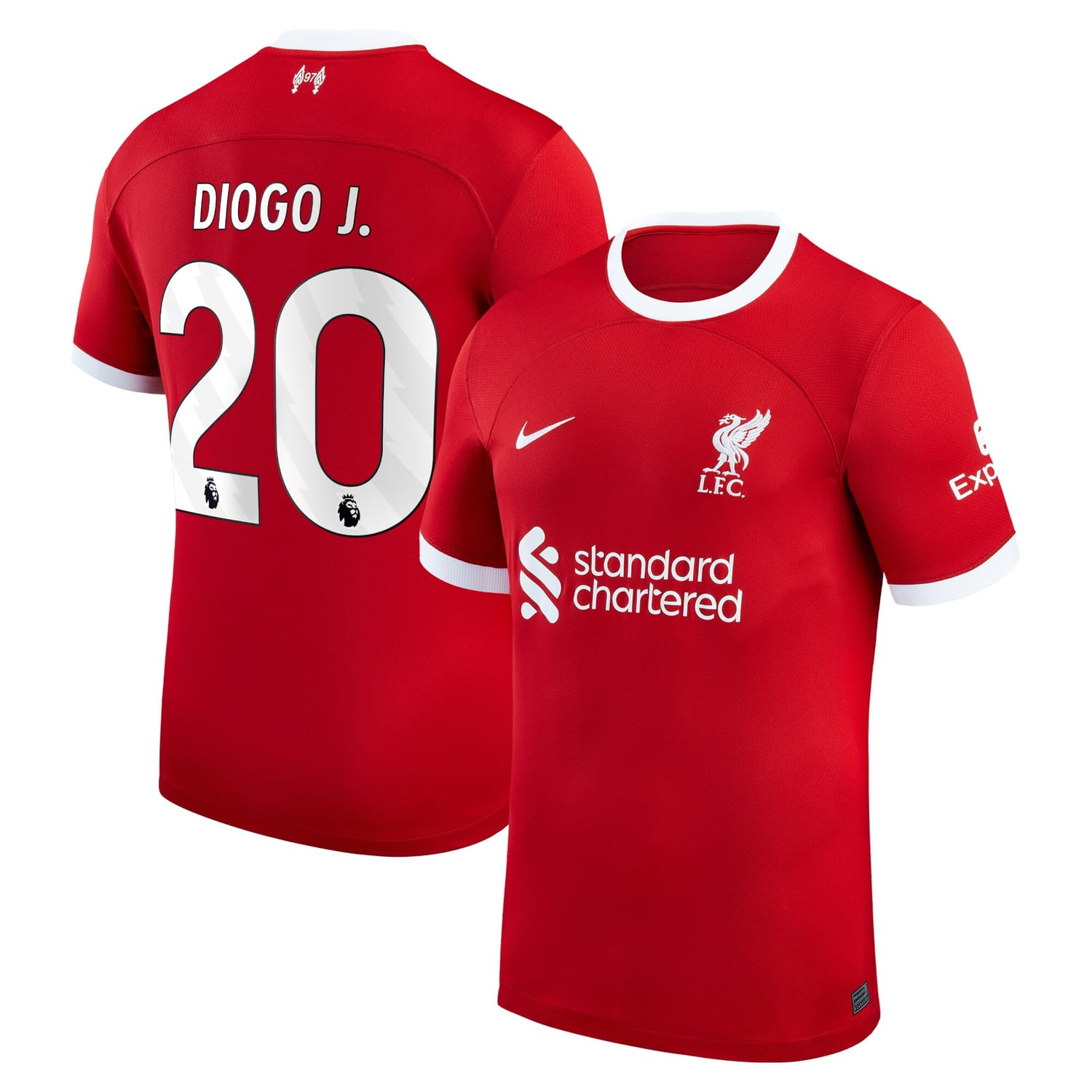 Premier League Liverpool Home Jersey Shirt 2023-24 player Diogo Jota 20 printing for Men