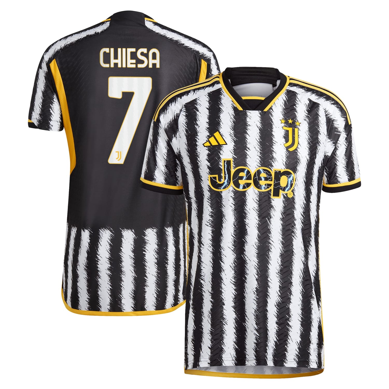Serie A Juventus Home Authentic Jersey Shirt 2023-24 player Federico Chiesa 7 printing for Men