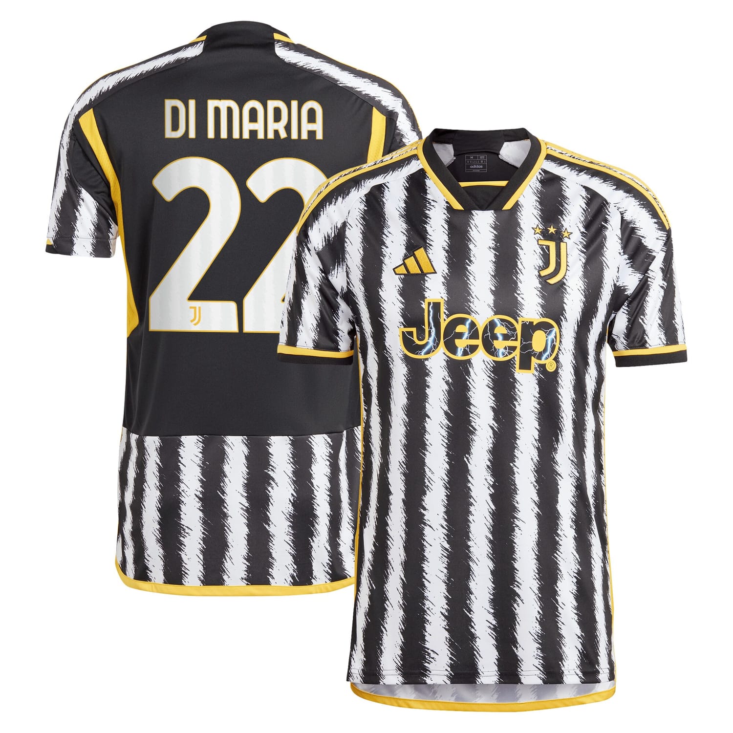 Serie A Juventus Home Jersey Shirt 2023-24 player Angel Di Maria 22 printing for Men