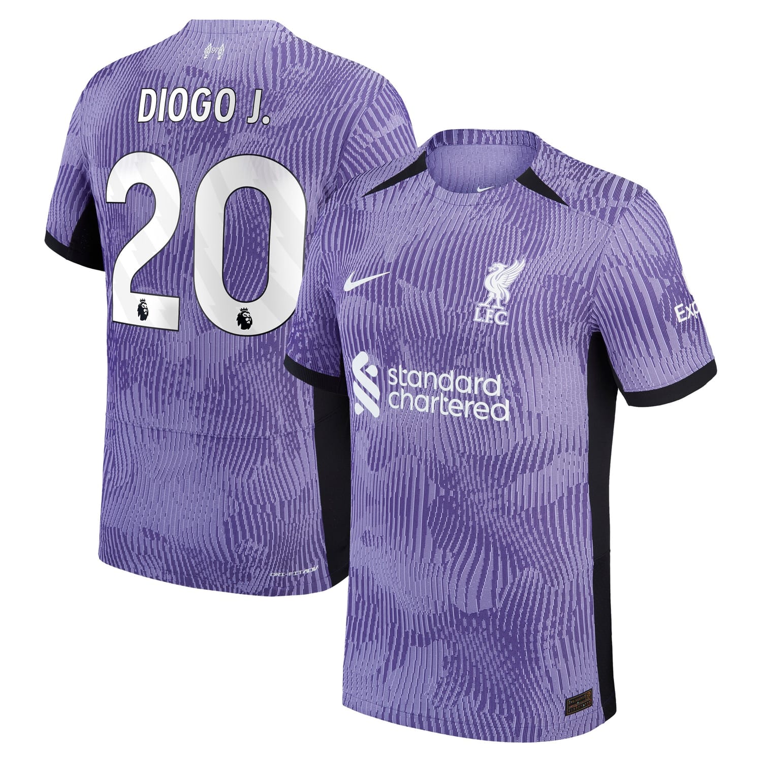 Premier League Liverpool Third Authentic Jersey Shirt 2023-24 player Diogo Jota 20 printing for Men