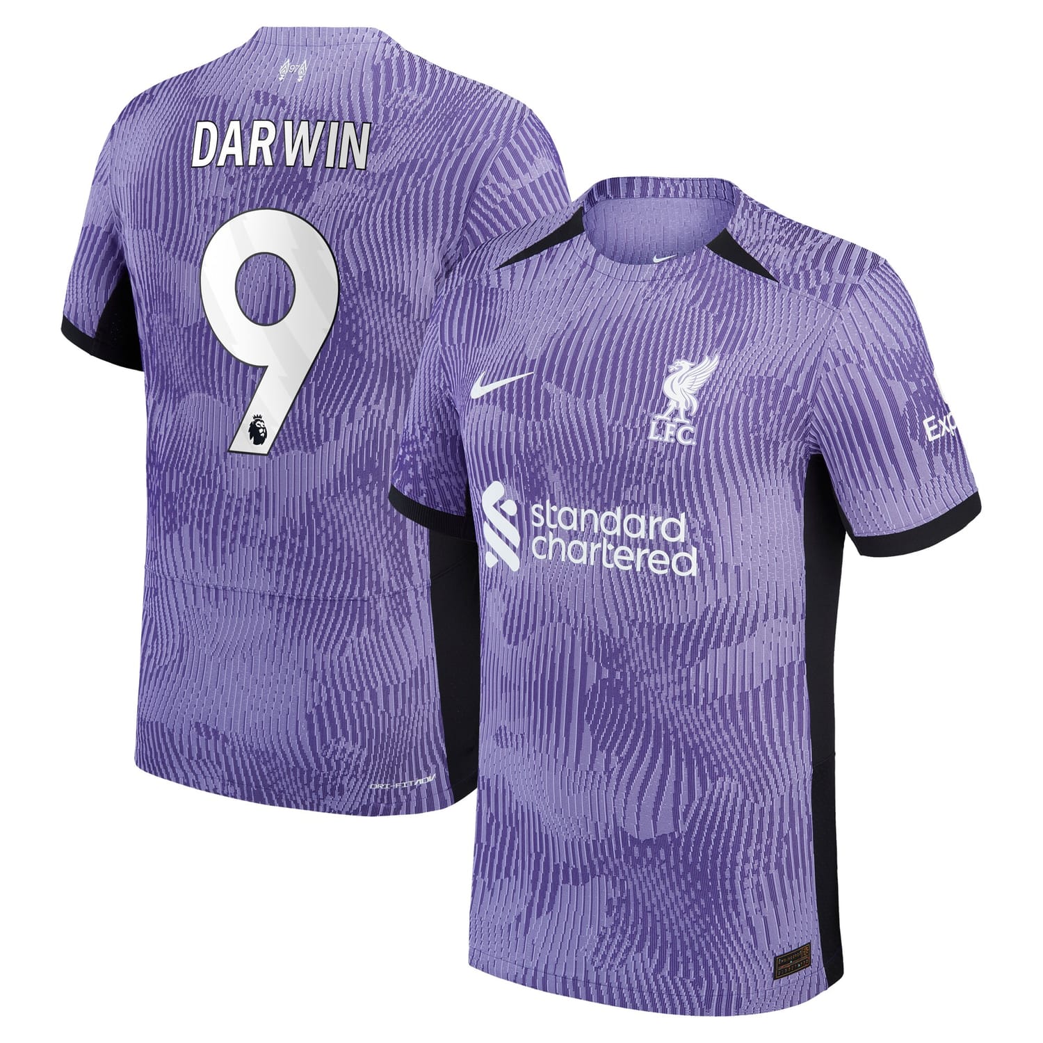 Premier League Liverpool Third Authentic Jersey Shirt 2023-24 player Darwin Núñez 9 printing for Men