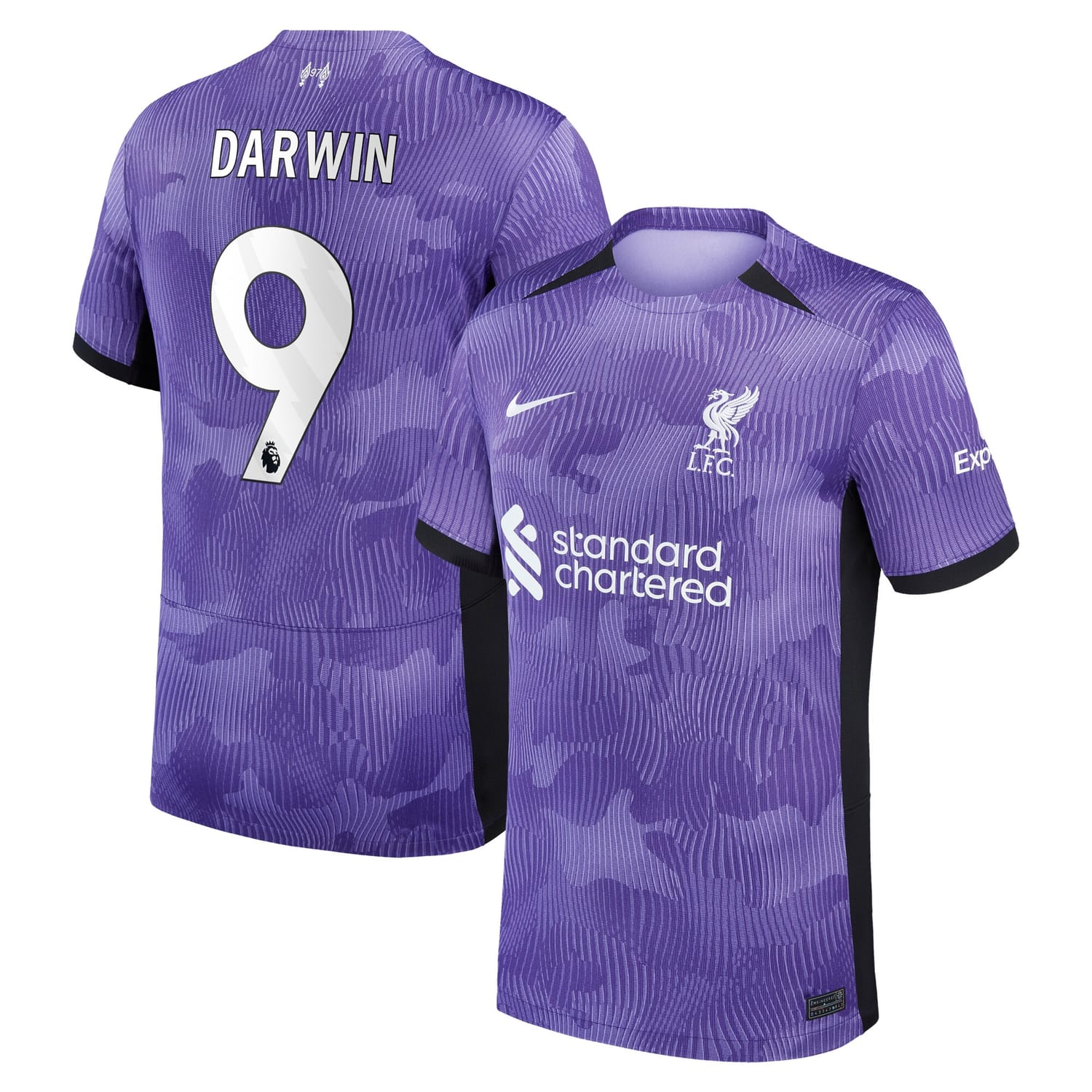 Premier League Liverpool Third Jersey Shirt 2023-24 player Darwin Núñez 9 printing for Men