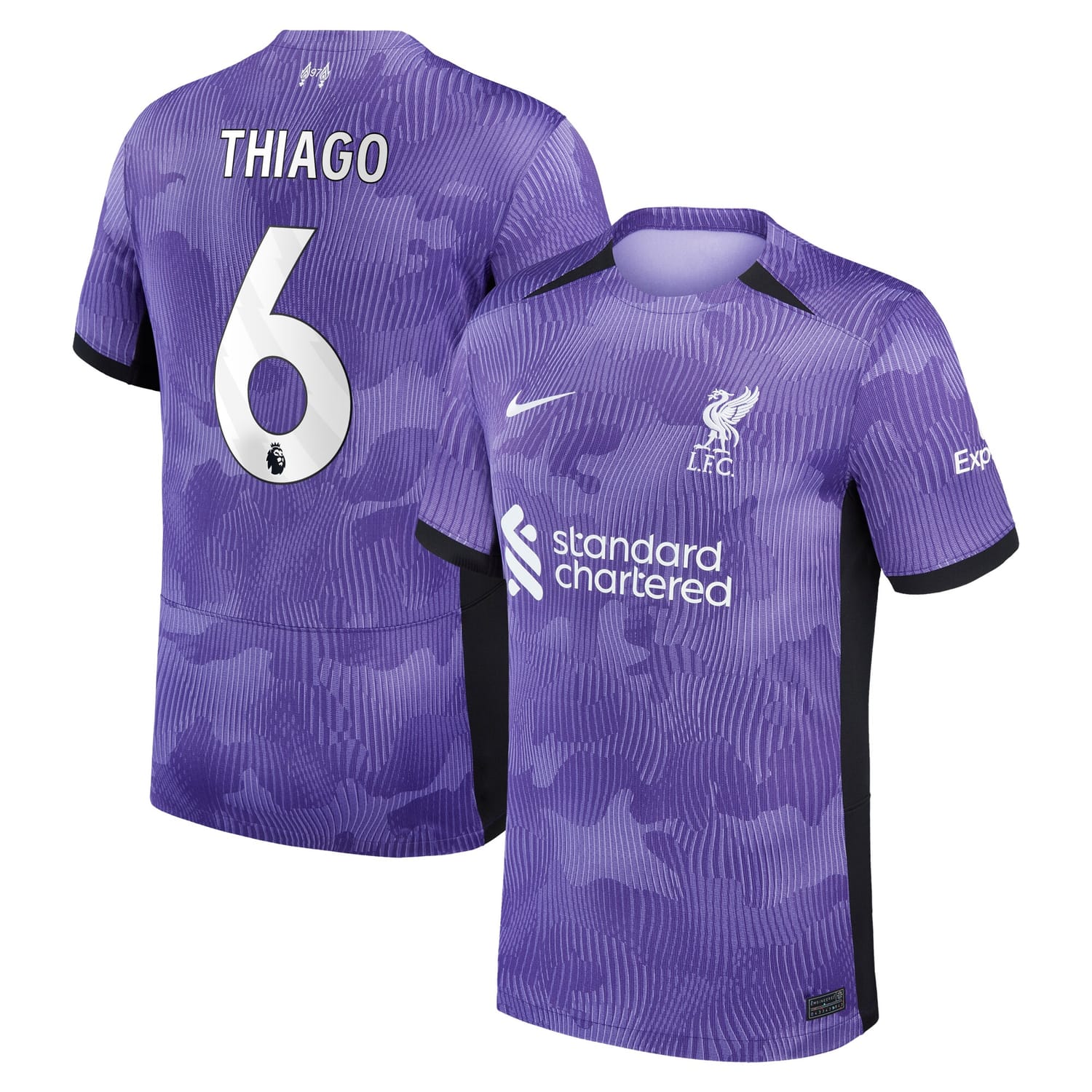 Premier League Liverpool Third Jersey Shirt 2023-24 player Thiago Alcantara 6 printing for Men