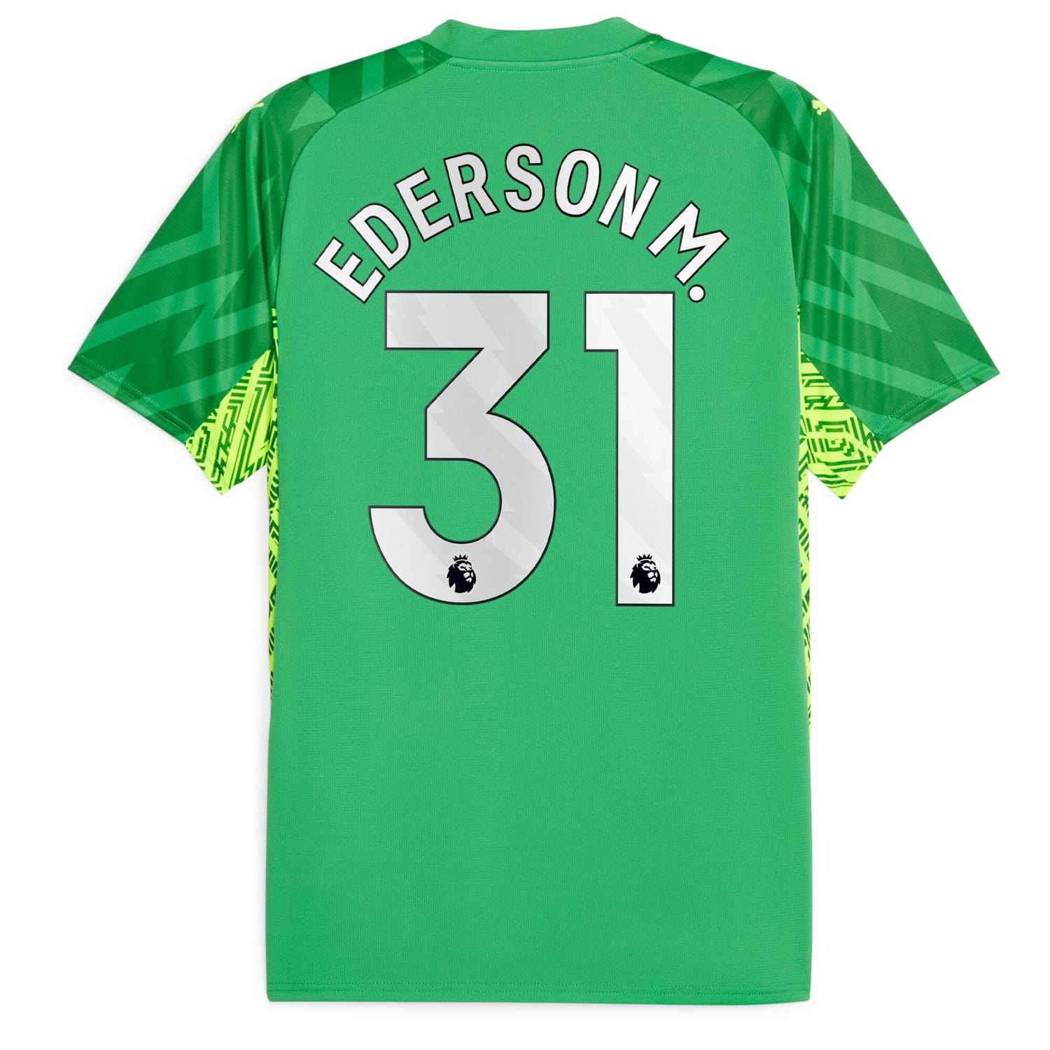 Premier League Manchester City Goalkeeper Jersey Shirt 2023-24 player Ederson 31 printing for Men