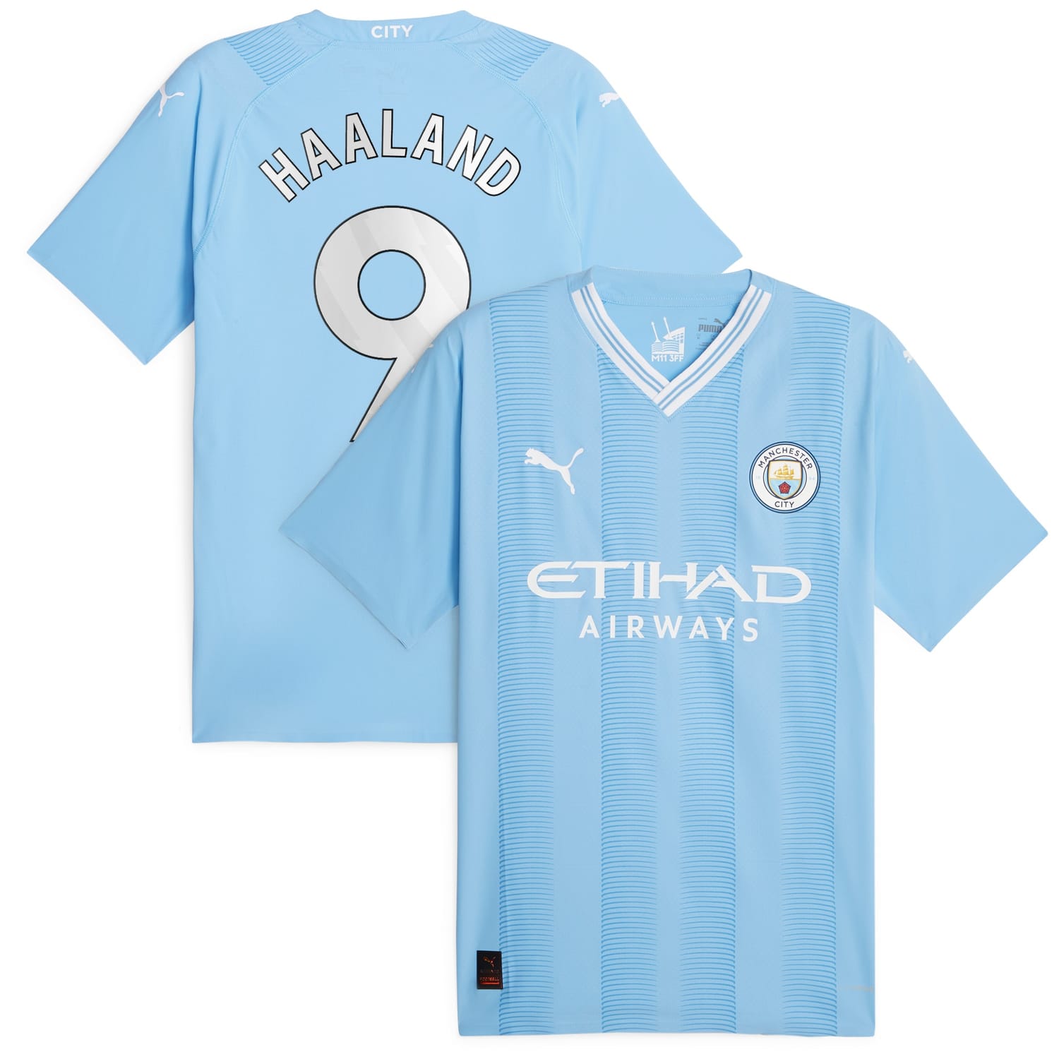 Premier League Manchester City Home Authentic Jersey Shirt 2023-24 player Erling Haaland 9 printing for Men