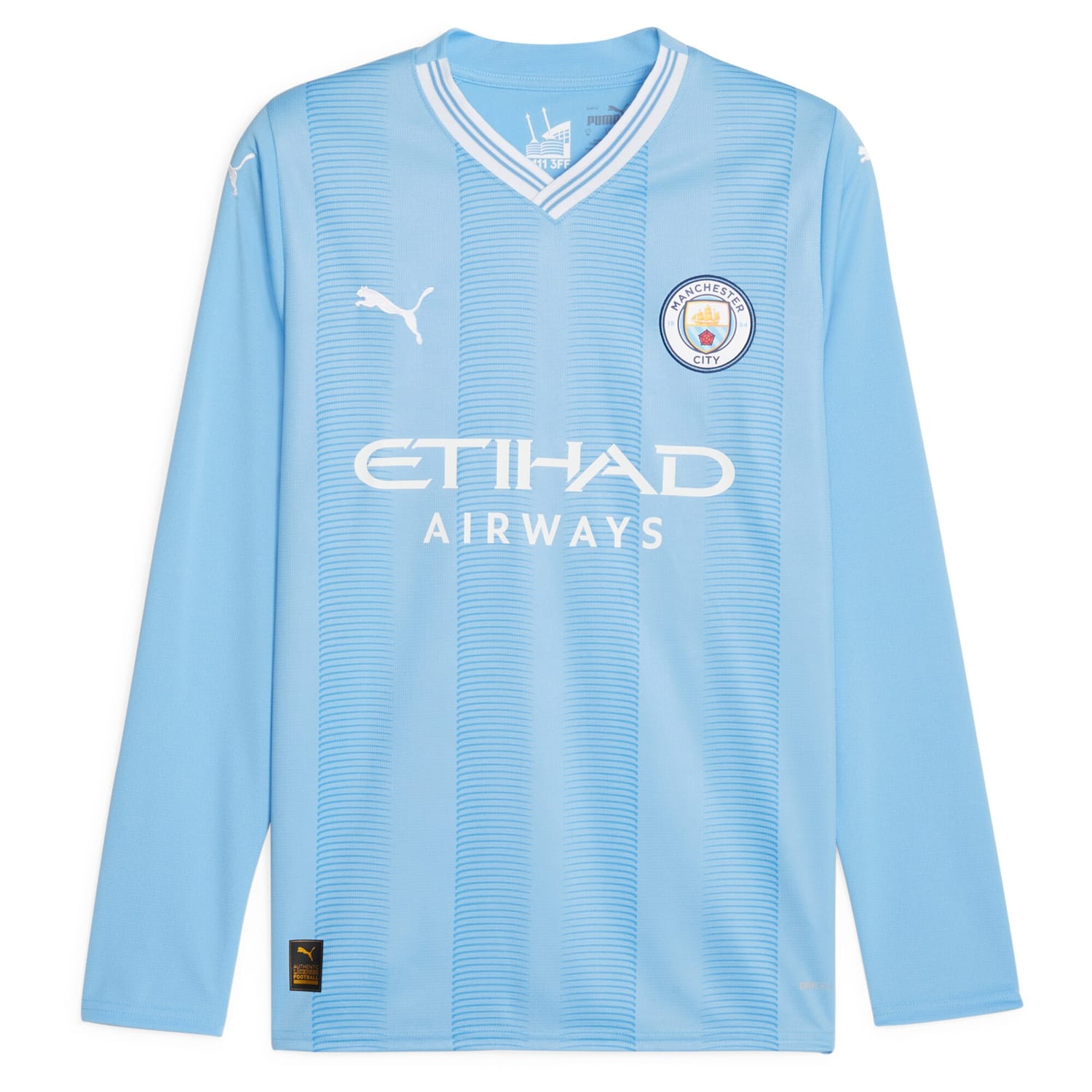 Premier League Manchester City Home Jersey Shirt Long Sleeve 2023-24 player John Stones 5 printing for Men