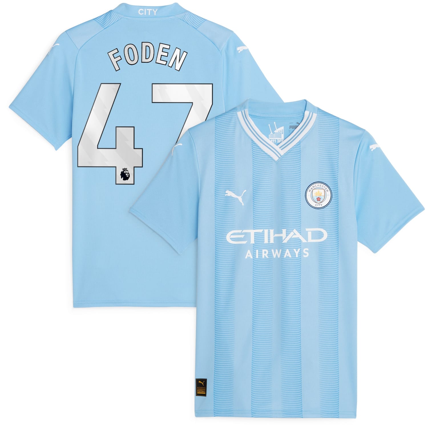 Premier League Manchester City Home Jersey Shirt 2023-24 player Phil Foden 47 printing for Women