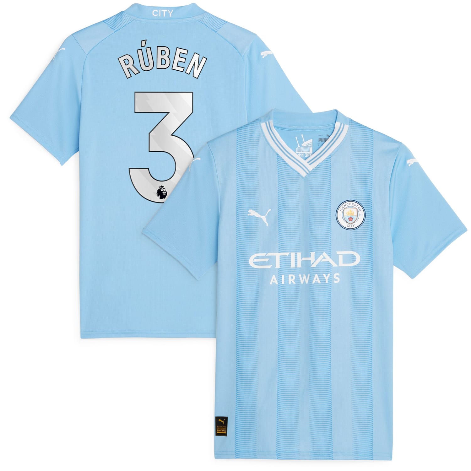 Premier League Manchester City Home Jersey Shirt 2023-24 player Rúben Dias 3 printing for Women