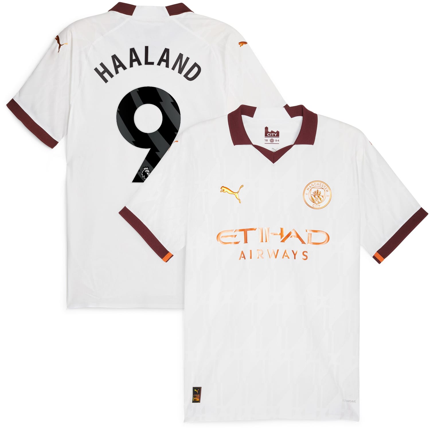 Premier League Manchester City Away Authentic Jersey Shirt 2023-24 player Erling Haaland 9 printing for Men